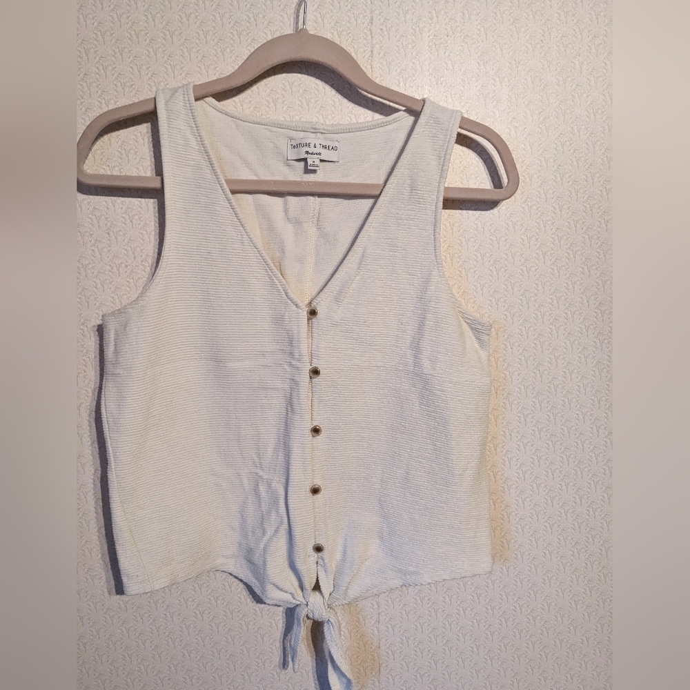 Texture & Thread Madewell Tie-front Tank